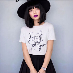 LuLaRoe Liv XS Light Purple I Put a Spell on You T-Shirt